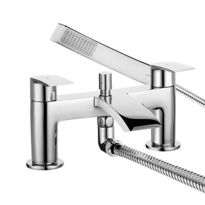 Bristan Gild Bath Shower Mixer Chrome Taps Deck Mount Bathroom Tap