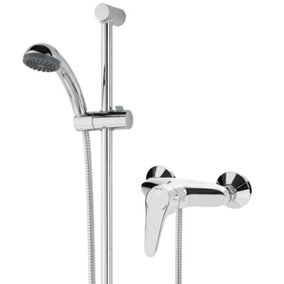 Bristan Jute Sequential Exposed Manual Mini Mixer Shower Valve Chrome + Riser