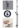 Bristan Jute Thermostatic Twinline Ceiling Fed Mini Mixer Shower - Cool Touch