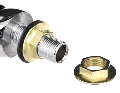 Bristan Lever Basin Pillar Taps Utility Taps Chrome Plated 1/2" Metal Back Nut