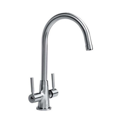 Bristan Monza Easyfit Sink Mixer Brushed Nickel Taps Kitchen Deck Mount