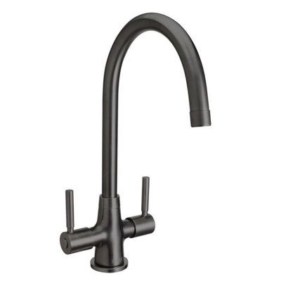 Bristan Monza Easyfit Sink Mixer Gun Metal Taps Kitchen Tap Deck Mount