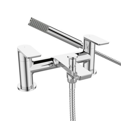 Bristan Napoli Bath Shower Mixer Chrome Taps Deck Mount Bathroom Tap