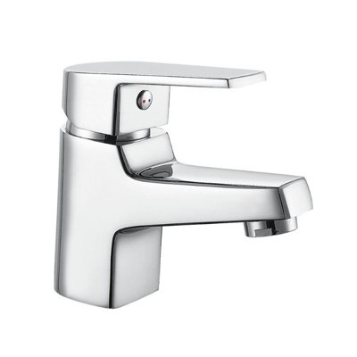 Bristan Niva Basin Mixer Clicker Waste Chrome Tap Bathroom Taps Deck Mount Brass