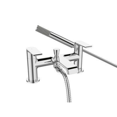 Bristan Polo Bath Shower Mixer Chrome Taps Deck Mount Bathroom Tap