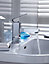 Bristan QD EBAS C Quadrato Basin Mixer Tap Eco + Click Pop Up Waste Chrome