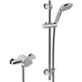 Bristan QST SQSHXAR C Quest Exposed Sequential Chrome Shower Valve 136 - 158mm