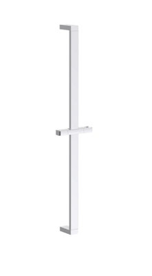 Bristan Square Riser Rail with Fixed Position Brackets Chrome