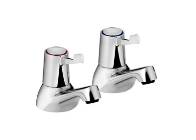 Bristan VAL2 3/4 C CD Lever Bath Taps with Ceramic Disc Valves Chrome