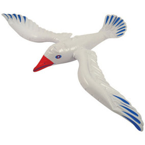 Bristol Novelty Inflatable Seagull White/Blue/Red (76cm)