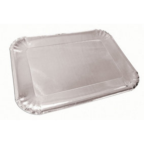 Bristol Novelty Platter (Pack of 6) Silver (25cm x 16cm)