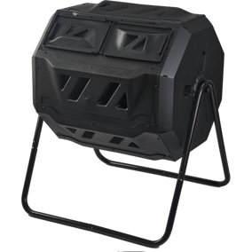 Bristol Tool Company Garden Compost Bin Tumbler, 160 Litre, Odour Free, Weather Resistant, 360 Degree Tumbling, Speedy Composting