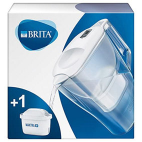 BRITA Aluna fridge water filter jug, 2.4 Litre, White