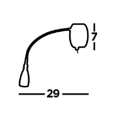 Firstlight - LED 1 Light Picture Light Dimmer Switch Antique Brass - 4893AB Fruu