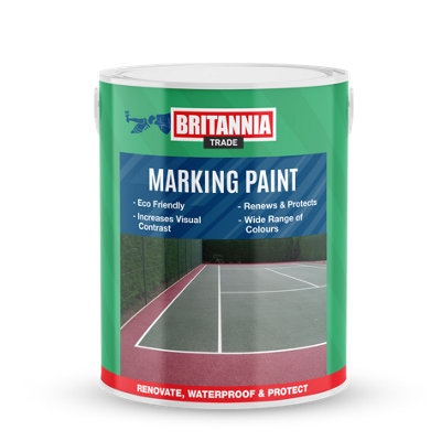 Britannia Paints Marking Paint Brick Red 5 Litres - Interior & Exterior Use - Water Based