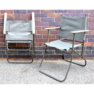 British Army Design Folding Landrover Chair Camping Outdoor Seat
