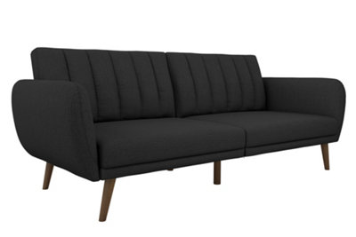 Brittany Sofa Bed in Dark Grey Fabric