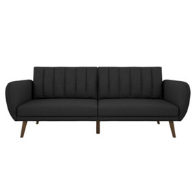 Brittany sofa bed in linen dark grey
