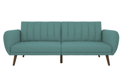 Brittany sofa bed in linen light blue