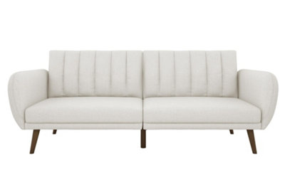 Brittany sofa bed in linen light grey