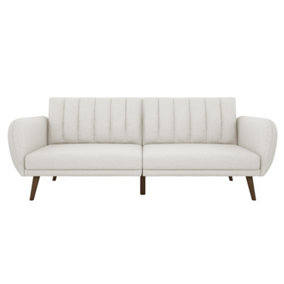 Brittany sofa bed in linen light grey
