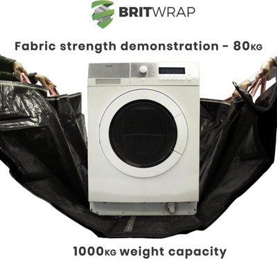 Britwrap Reusable Mattress Bag with Handles for Moving & Storage - Black Universal King - 6