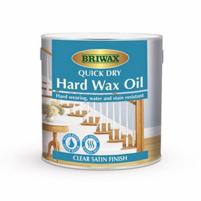 Briwax Hard Wax Oil 1L - Clear Satin Finish