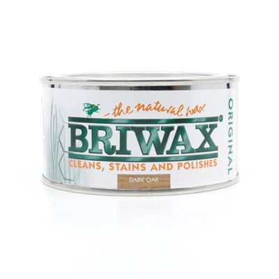 Briwax Original Dark Oak 200g - New Size for Smaller Jobs - The Natural Wax - Cleans, Stains and Polishes