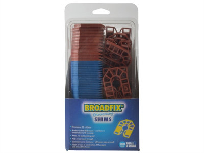 Broadfix U-SMA-C100-UK Small U-Shim Mixed Clam (Pack 100) BFXUSMAC100