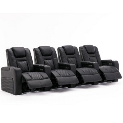 Leather cinema online sofa