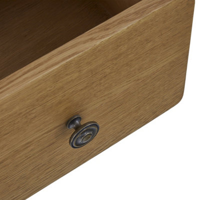 Broadway Solid Oak Mini Sideboard Cabinet with Side Drawers Fully ...