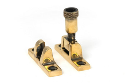 Brompton Brighton Fastener - Narrow (Square) - Aged Brass