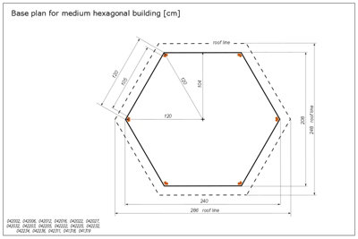Brompton Medium Gazebo - Pressure Treatet Timber - L240 x W240 x H295 cm