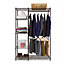 Bronze 5 Tier Clothes Rail With Storage Shelves, 1818mm H x 1203mm W x 457mm D