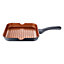 Bronze Cast Aluminium Induction Non-stick Grill Pan with Pouring Lip 28cm