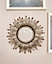 Bronze Feathered Frame Hanging Mirror 40cm