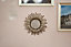 Bronze Feathered Frame Hanging Mirror 40cm