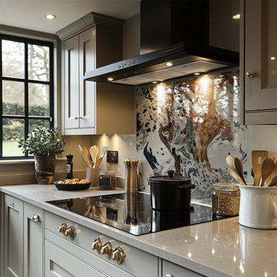 Bronze Marble Splash Back designer style