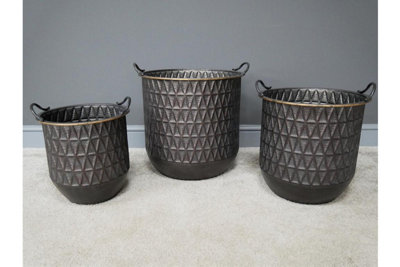 Bronze metal Retro  Planter pots