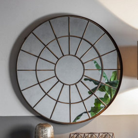 Bronze Round Wall Mirror - SE Home