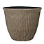 Brooklyn Faux Rock Planter 15'' Container for Patio Flowers