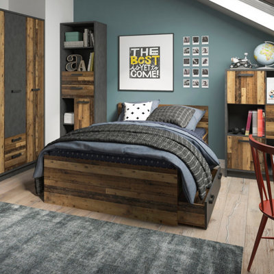Brooklyn Small Double Bed 120 cm in Walnut