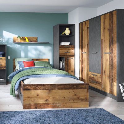 Brooklyn Small Double Bed 120 cm in Walnut