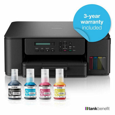 Brother DCP-T580DW 3-in-1 Ink Tank Printer Wireless All-in-One Printer ...