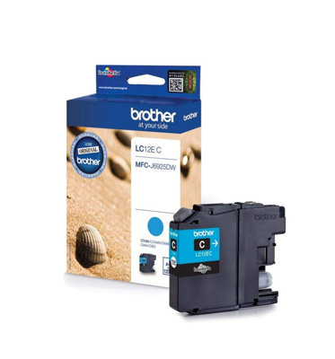 Brother LC-12EC Inkjet Cartridge, Cyan, Single Pack, Super High Yield ...