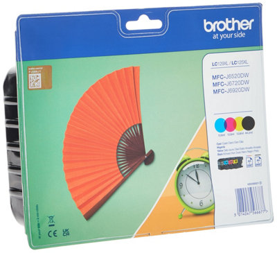 Brother LC125XL/LC129XL Cyan/Magenta/Yellow/Black Inkjet Cartridges ...