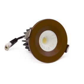 Brown 10W LED Downlight - Warm & Cool White - Dimmable IP65 - SE Home