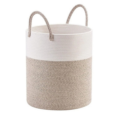 Brown 58L Laundry Basket Washing Dirty Clothes Folding
