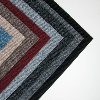 Brown carpet tiles rib pile Schatex Smartline Plus 2008 7mm thickness ...
