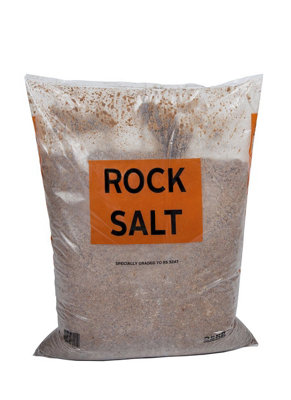 Brown De-Icing Rock Salt - 25kg Bag for De Icing Land